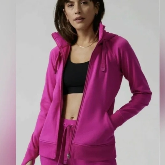 Athleta Hot Pink Triumph Hoodie Size XS - Picture 1 of 9